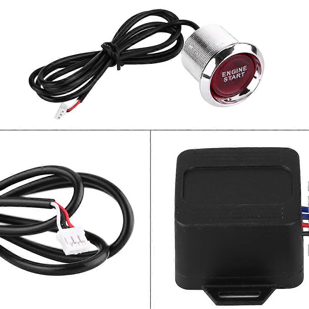 Universal 12V Car Engine Start Push Button Switch with Red LED