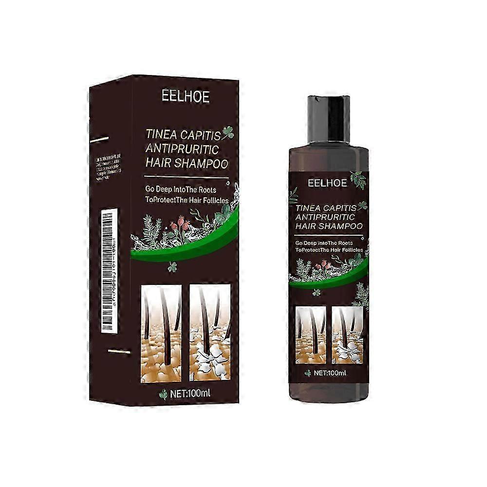 EELHOE tinea and itch relieving shampoo for scalp, refreshing and oil controlling hair care, dandruff removal and itch relieving shampoo