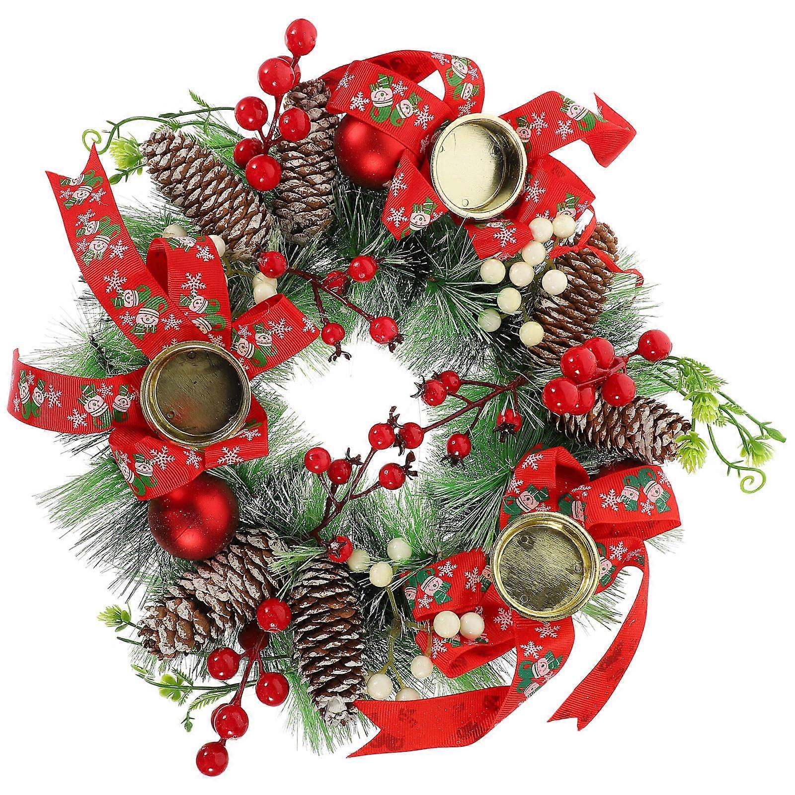 Here's a polished and engaging product description for your **Realistic Christmas Candlestick Garland**:
π **Elegant Christmas Candlestick