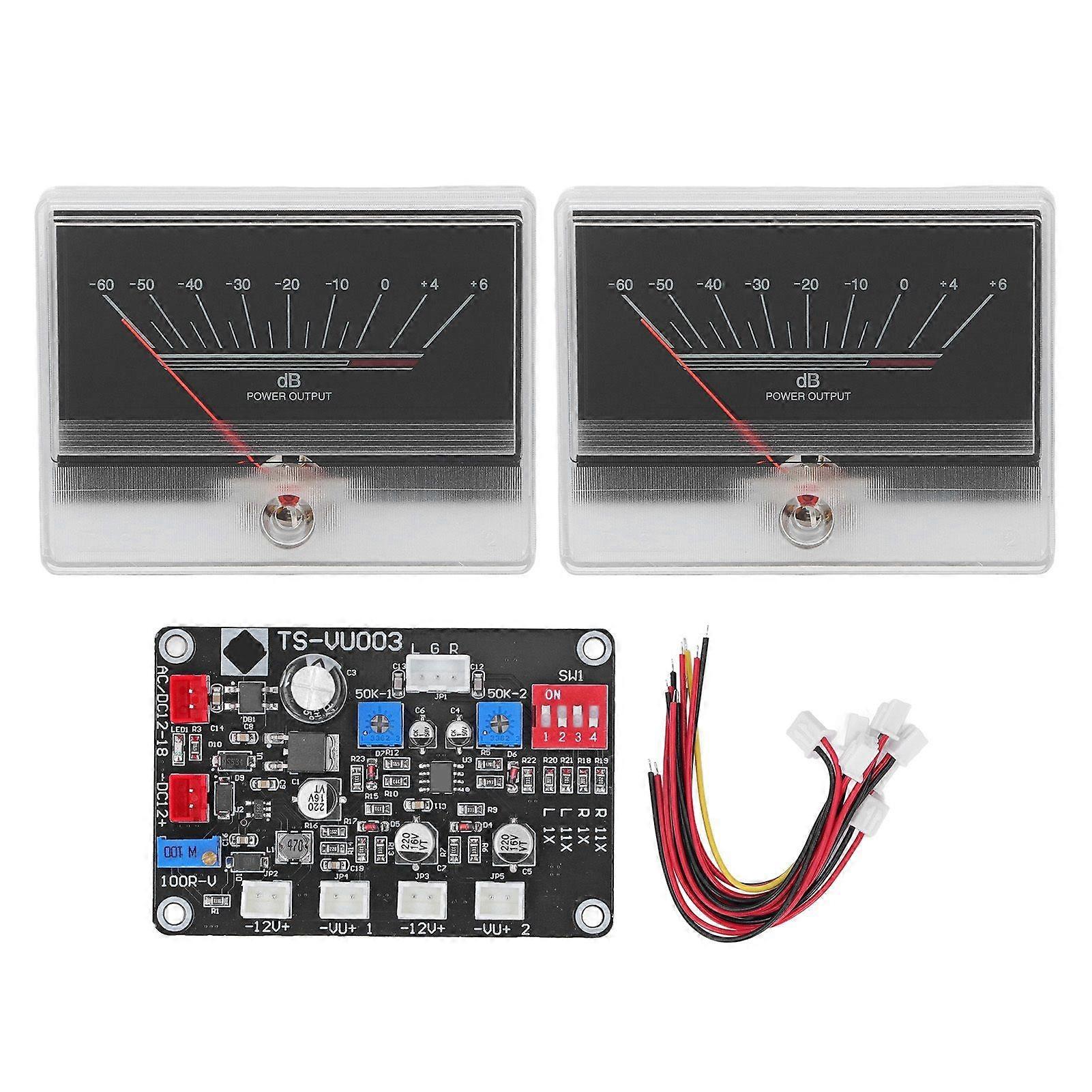 VU Meter Sound Audio Level Indicator Pre Amplifier Amp con Kit Set Scheda Driver