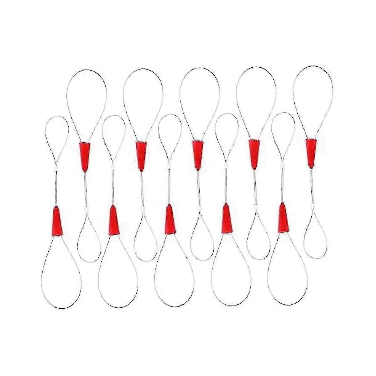 Fishing Tool 10 Pcs Threader Gadgets Wire Cable Wire Tools Cable Puller Wire Red Fish Tape Fastener Tools Electric Wire