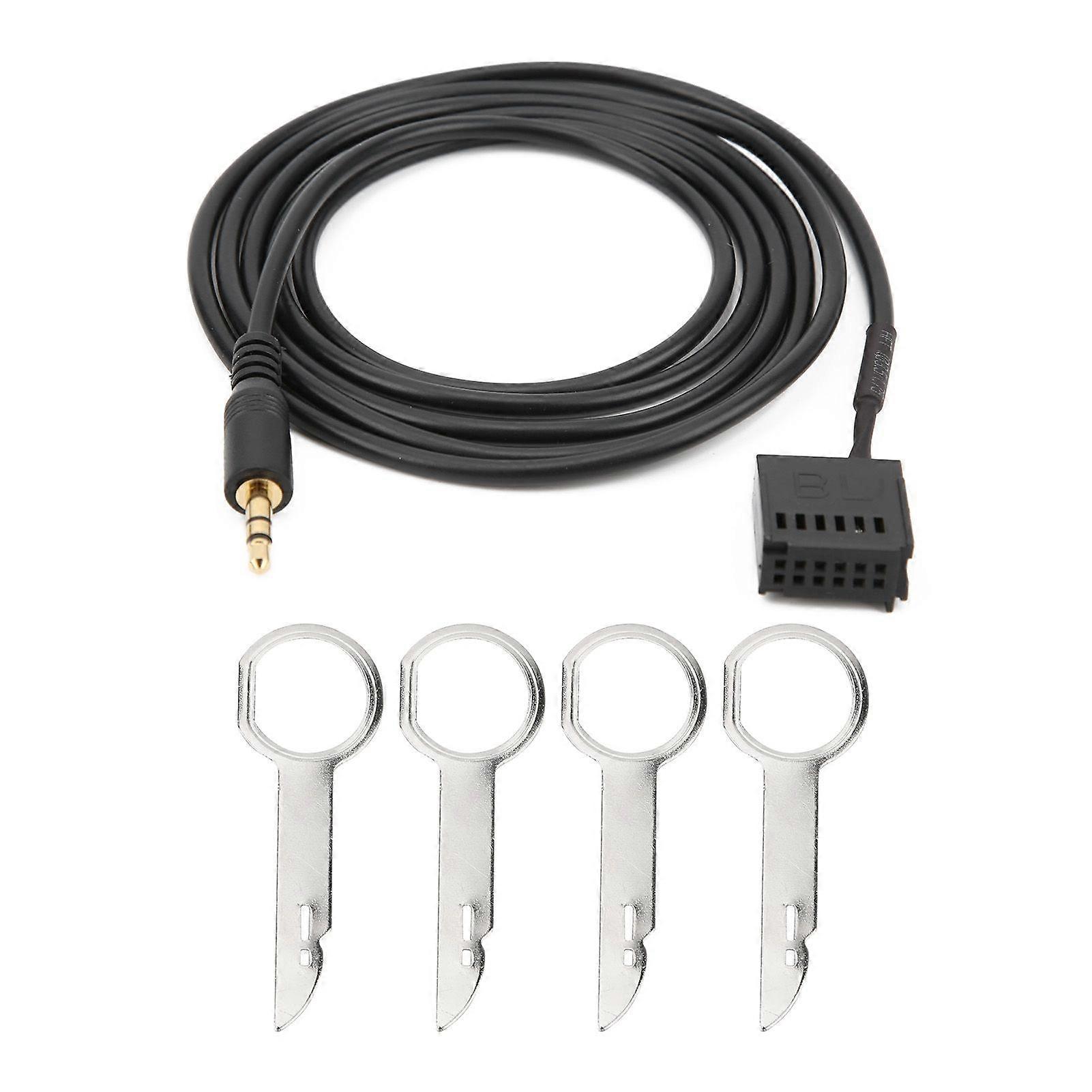 Car AUX Cable Audio Adapter Replacement for Ford Focus/Mondeo C-Max Fusion 6000CD 3.5mm Jack