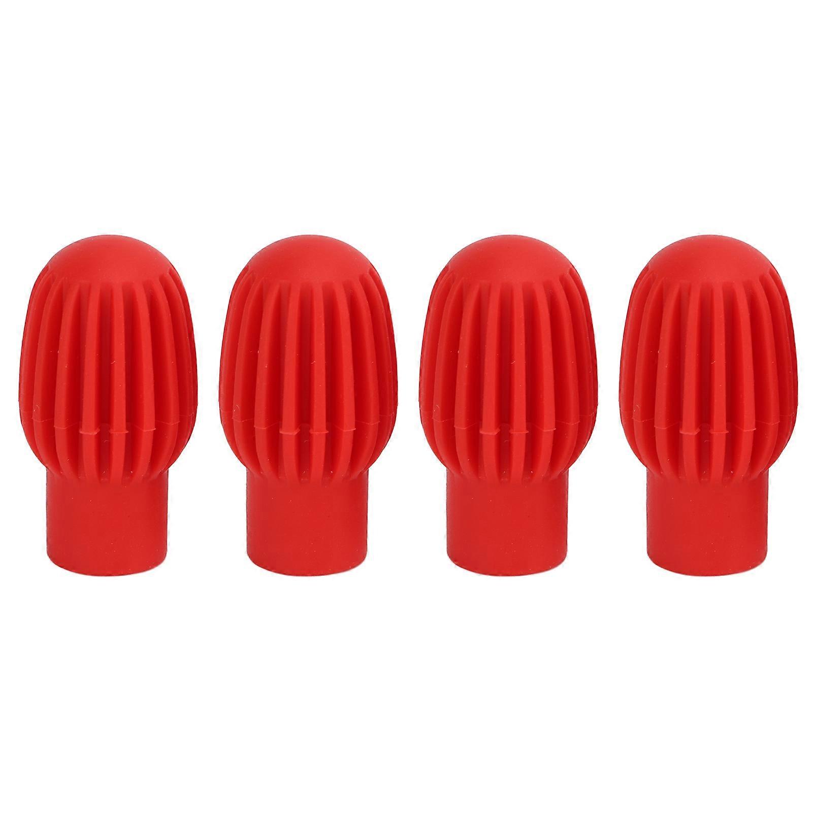 4Pcs Silicone Drumstick Tips Silent Practice Drum Mute Dampener Percussion Accessories