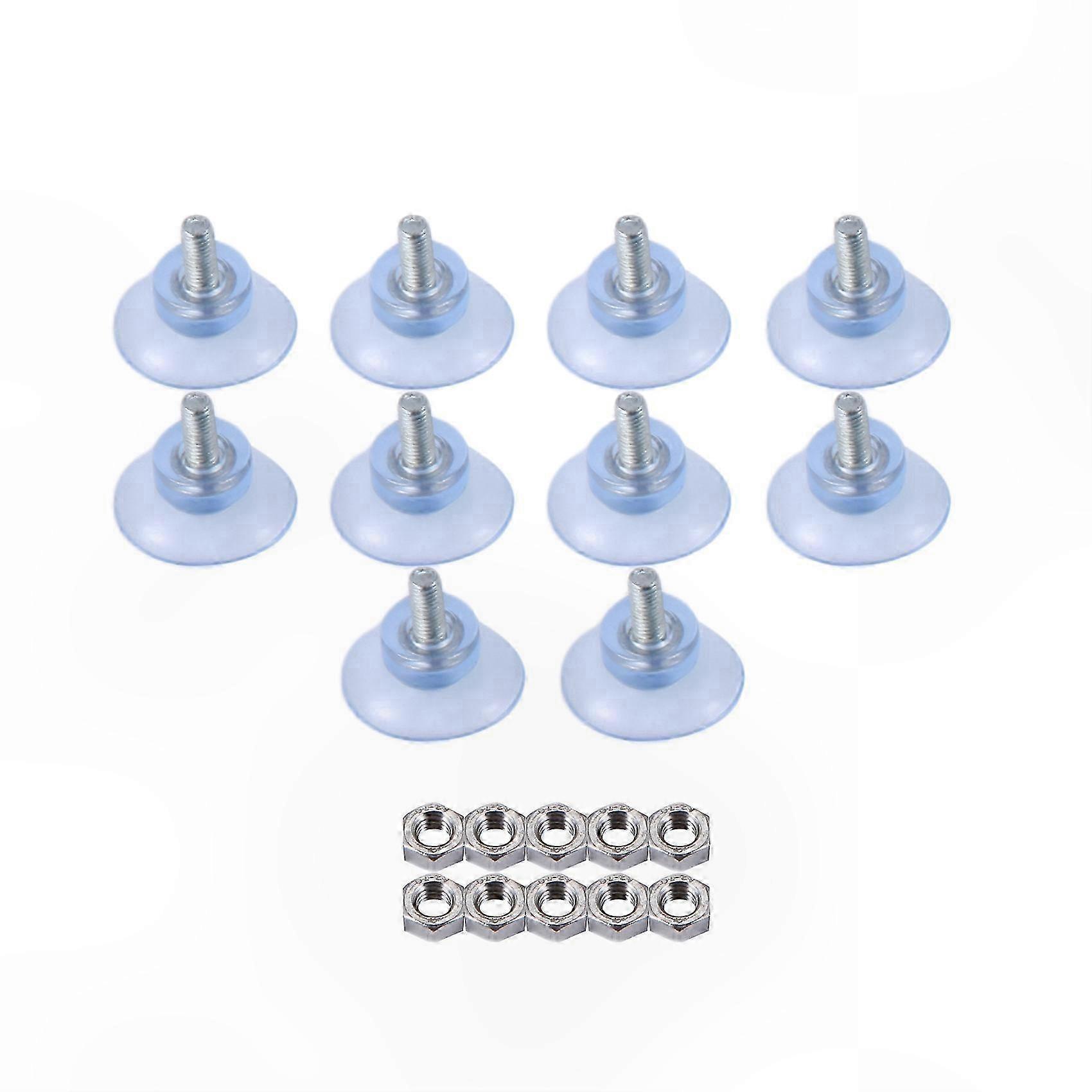 Replacement Suction Cups with M6 Screws for Glass Table Tops, 10-Pack