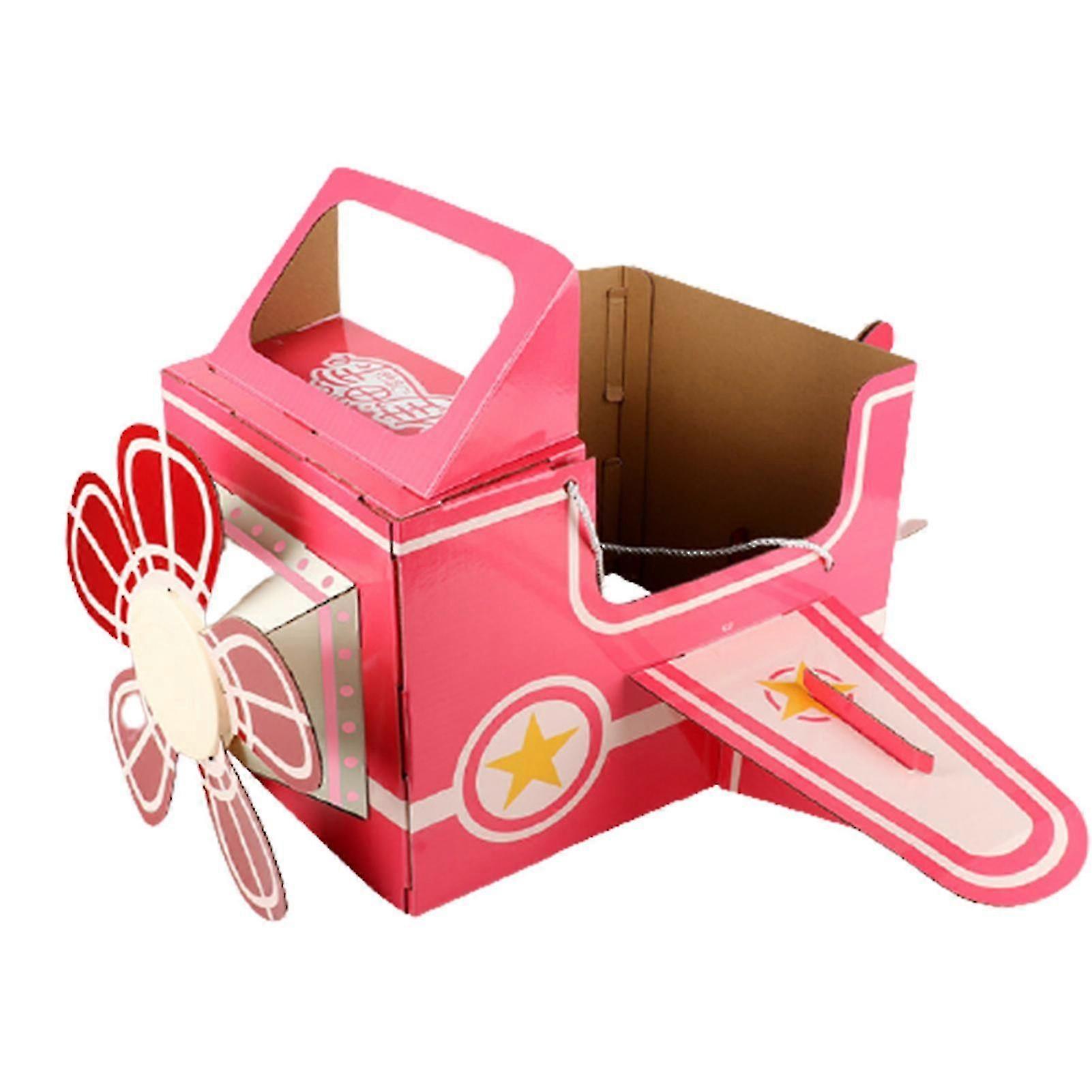 Paper airplane toy, 1 piece, with rounded corners and manually assembleable