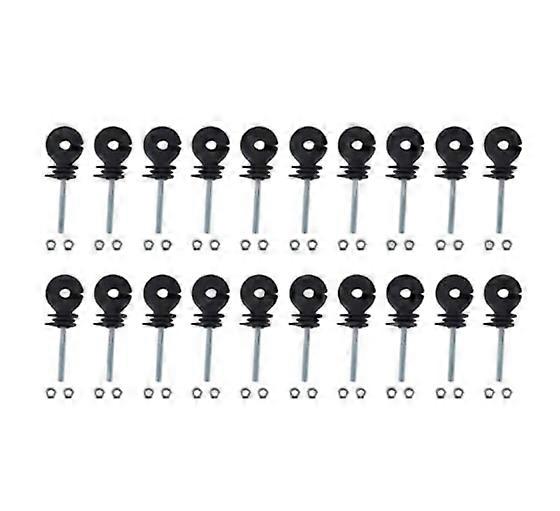 Insulation ring with screws - 20 pieces - Ring insulator - For both electric wire and electric tape - Suitable for electric wire up to 6 mm