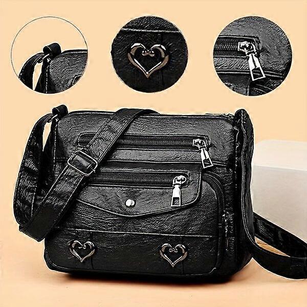 Universal shoulder bag with a spacious interior and adjustable straps