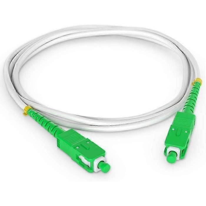 20M Fiber Optic Cable - Orange Livebox, SFR Bouygues Telecom Bbox - SC-APC to SC-APC (White)