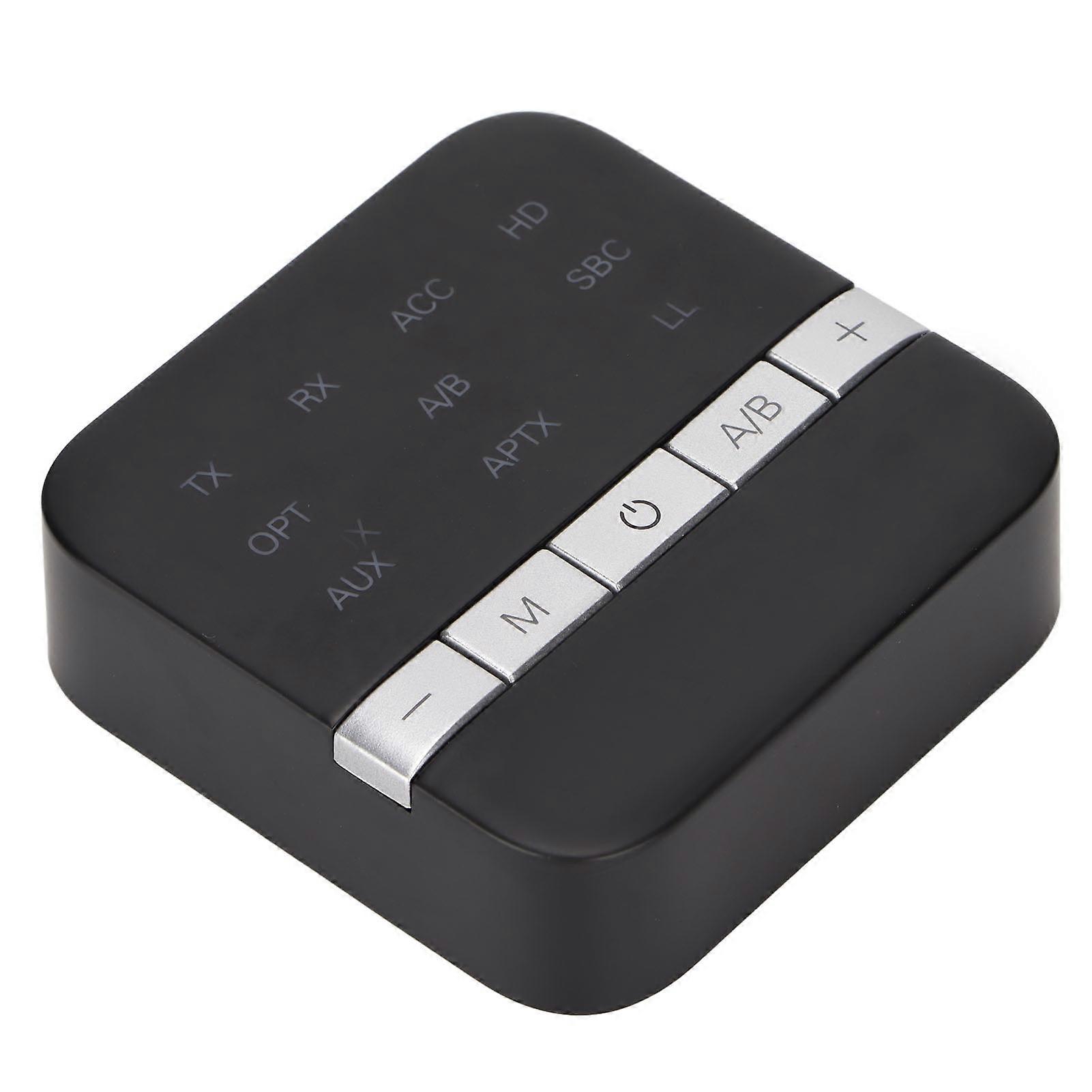 TX200 Bluetooth 5.0 Adapter 2-in-1 Wireless TX/RX Black 450mAh