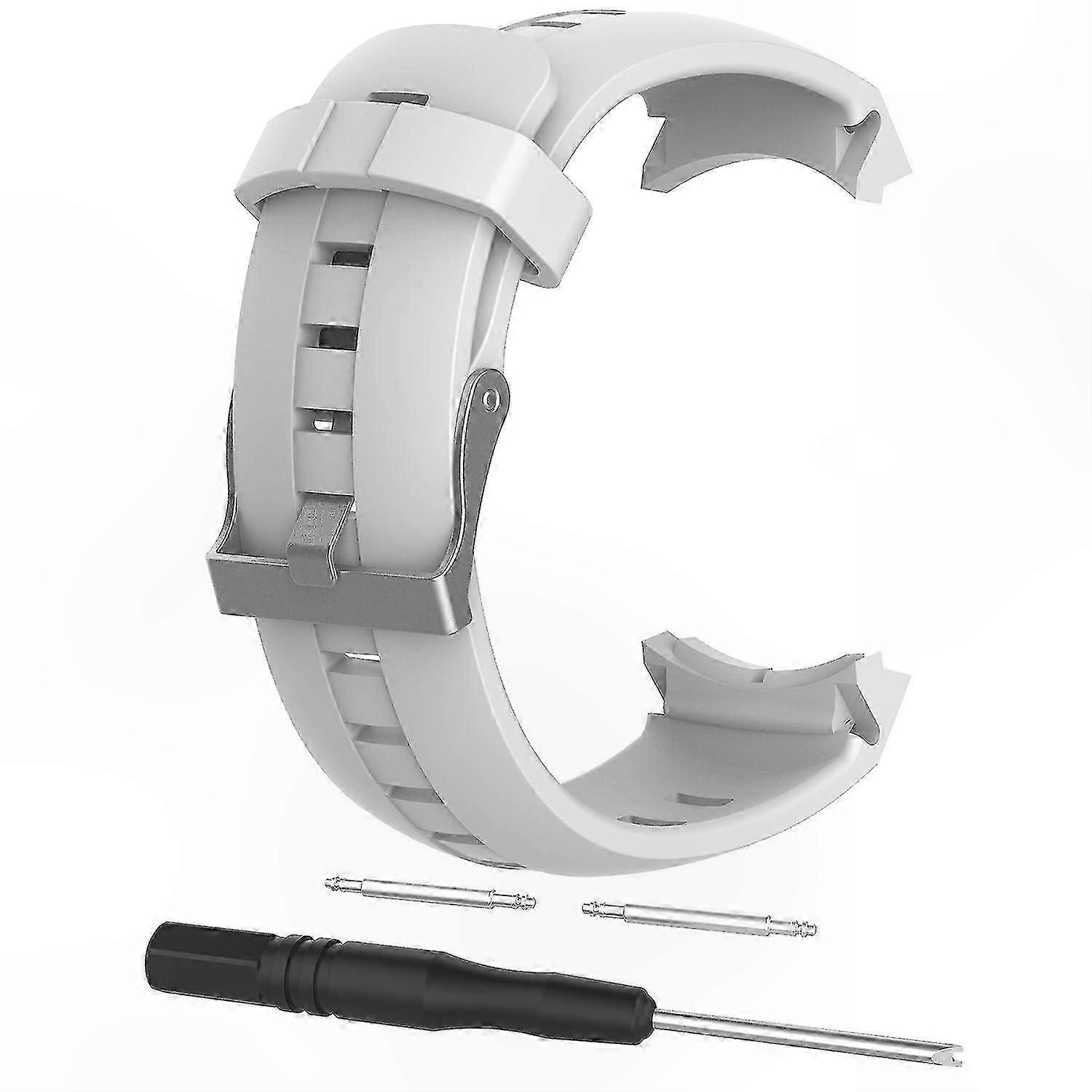 Silicone Replacement Band for Multisport Watches with Spring Bars and Tool