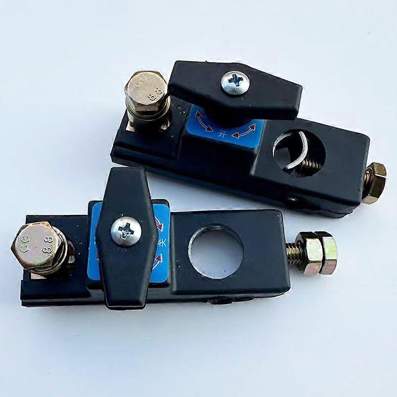 2pcs Car Battery Disconnect Switches: Heavy Duty Anti-Leakage Cut Off Switch Universal for Cars Trucks RVs and Boats - Quick Shut Off for Maintenance