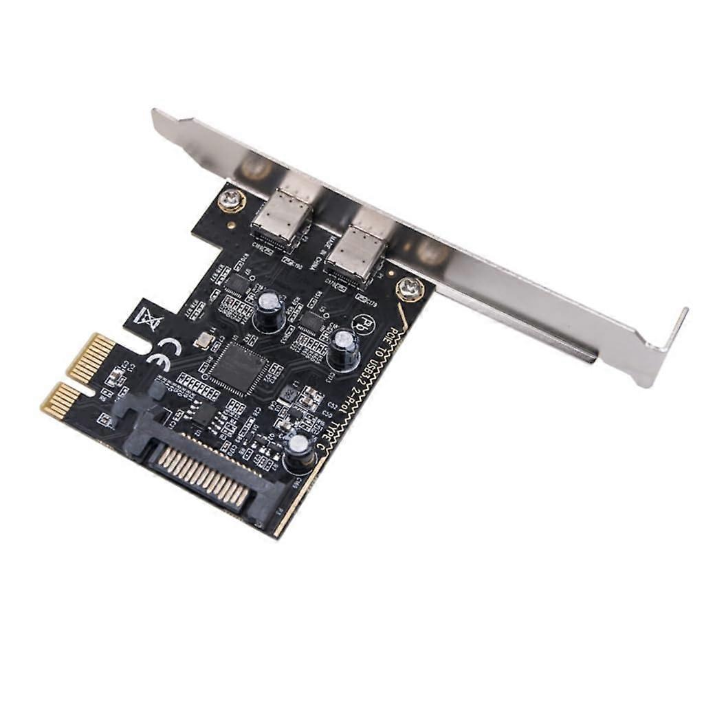 USB 3.2 Gen1 5Gbps PCIE Card Two Port Type C ASM1042 USBC Adapter For PC