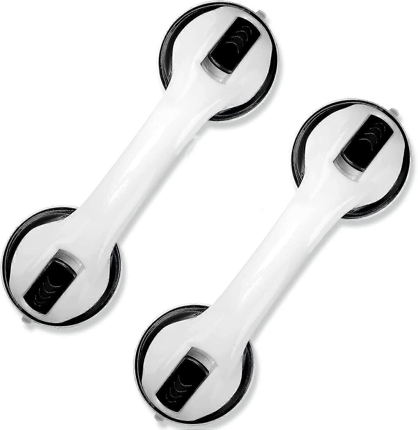 2Pack 12" Bathroom Grab Bars with Strong Suction Cups