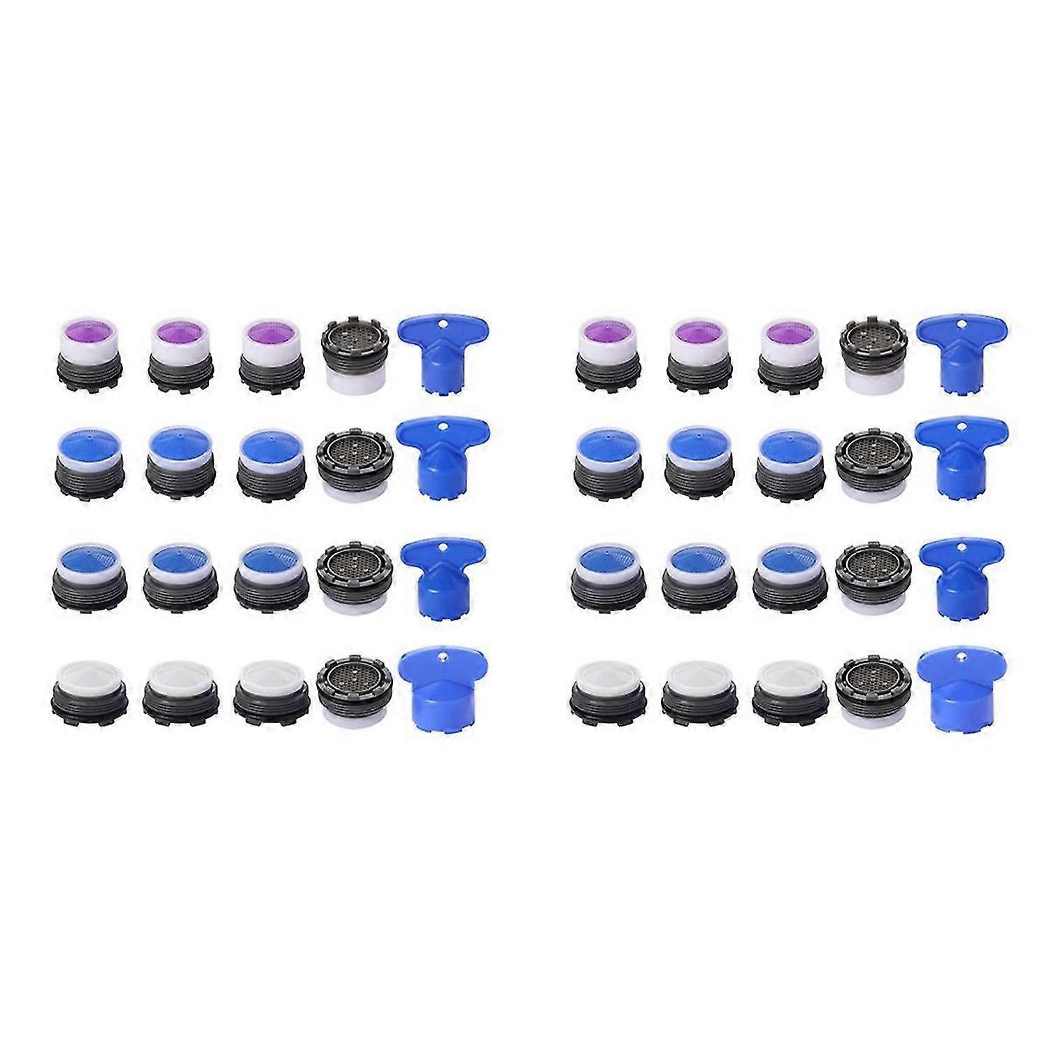 20Pcs Faucet Aerators, M16.5 .5 M21.5 M24 Water Saving Restrictor