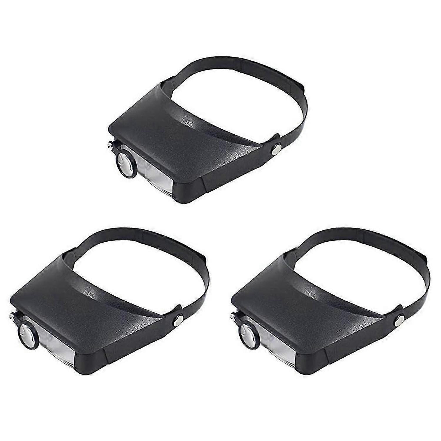 Headband Magnifier with 3 Lenses, Magnifying Glass 1.5X/3X/9.5X/11X