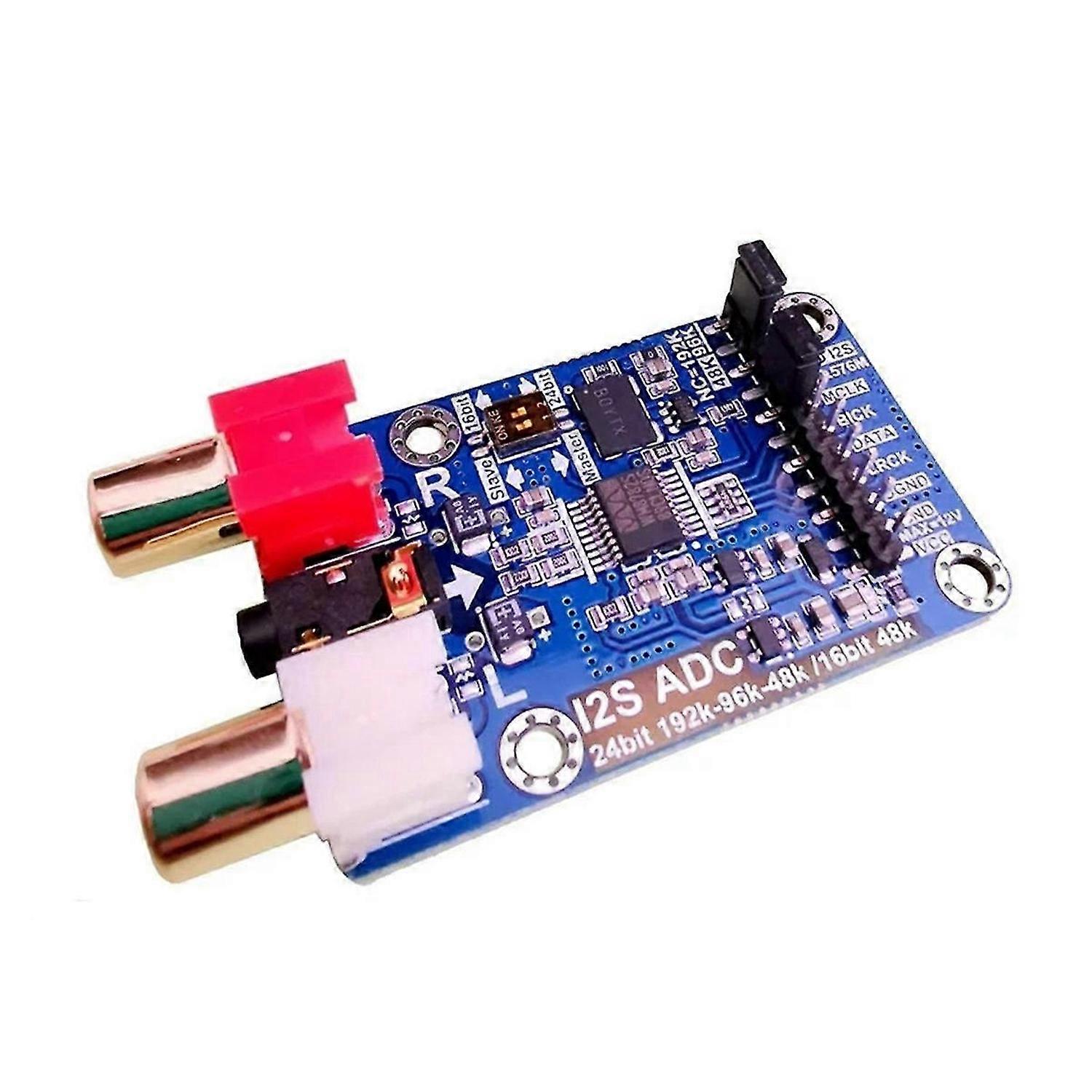 DLHiFi I2S ADC HiFi Audio Acquisition Card Module WM8782S Master Slave Mode Development Board 24BIT 192K 96K 48K