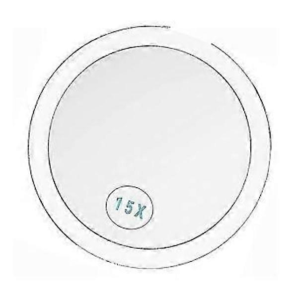 15x Magnifying Makeup Mirror With Suction Cups Glass Mirror -t