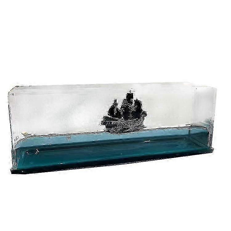 Rotating Fluid Drift Bottle Desktop Ornament Decompression Decoration Ornament 150ml