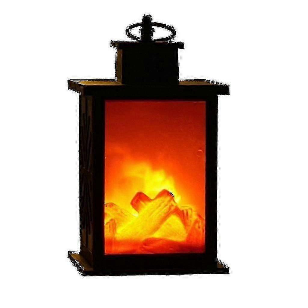 Led Creative Fireplace Flame Lamp Style Decoration Christmas Ornament