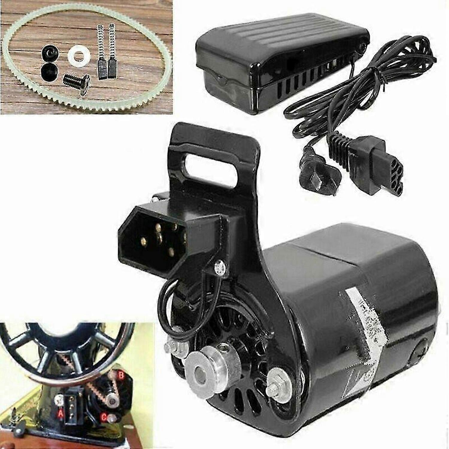 220V 180W 0.9A Black Household Sewing Machine Motor with Controller