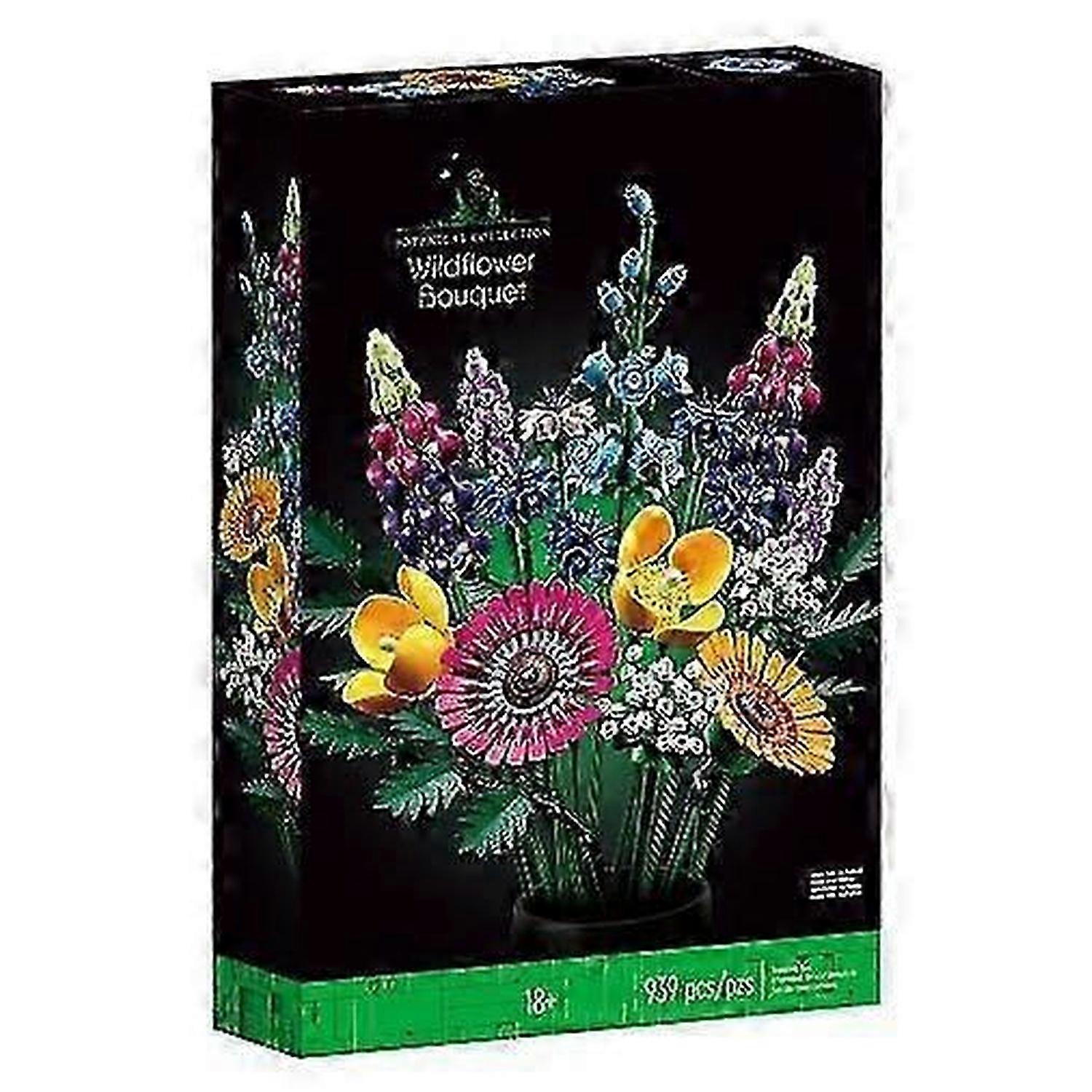 Buchet de flori sălbatice Set Flori artificiale Blocuri de construcție Ziua Mamei Cadou de ziua mamei