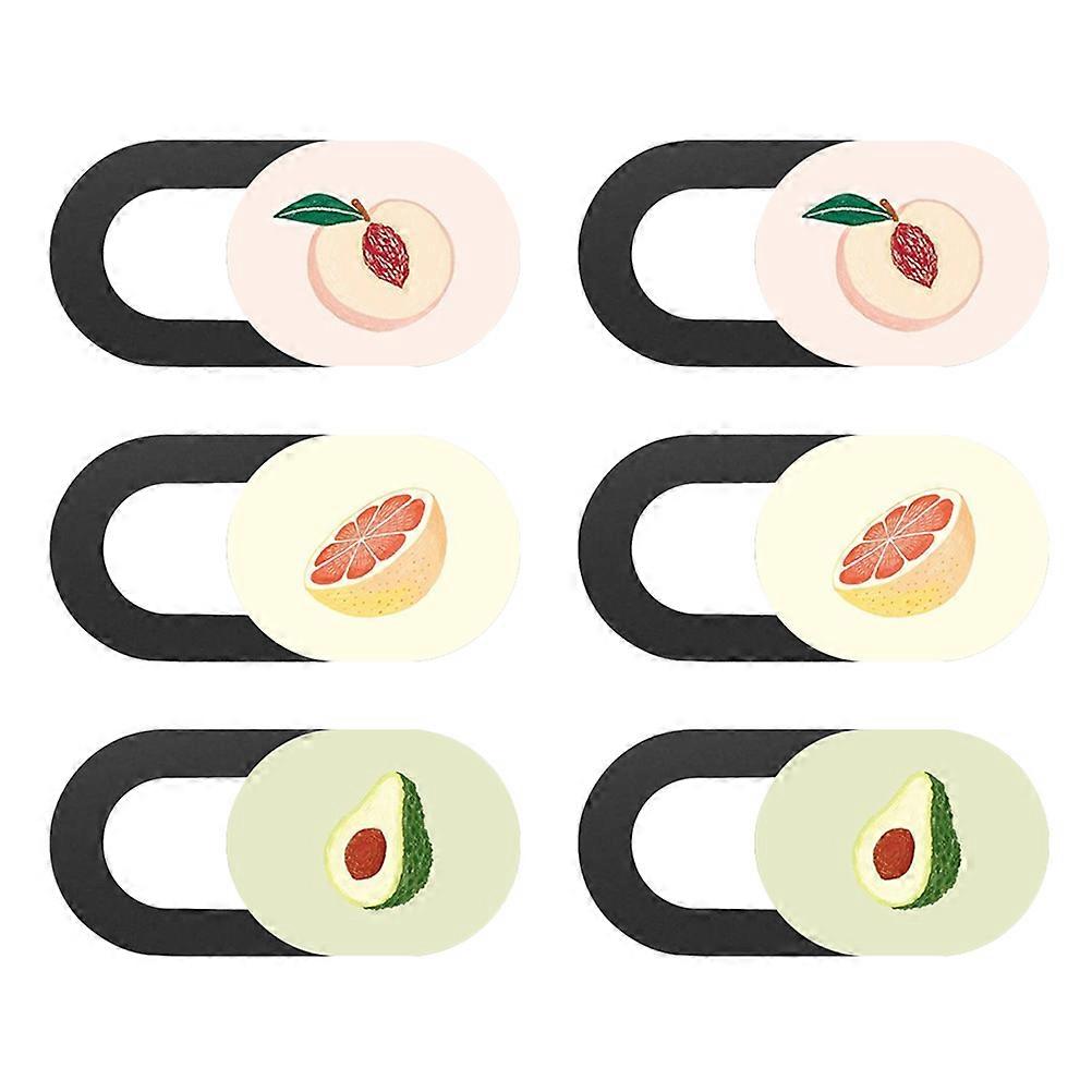 Privacy Camera Cover for General Users with Easy Slide Operation Assorted Color 6Pcs