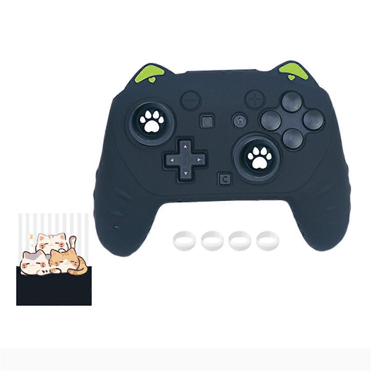 For 2 Pro Cat Ear Game Controller Silicone Skin Set Anti-Slip Sweat-Proof Tight Fit Comfortable Game