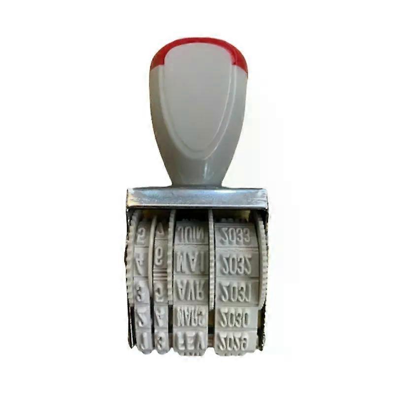 Date Stamp 4mm Font Spanish Date Stamp French Date Stamp Rotating Stamp Office Business Stamp for Document File Marking