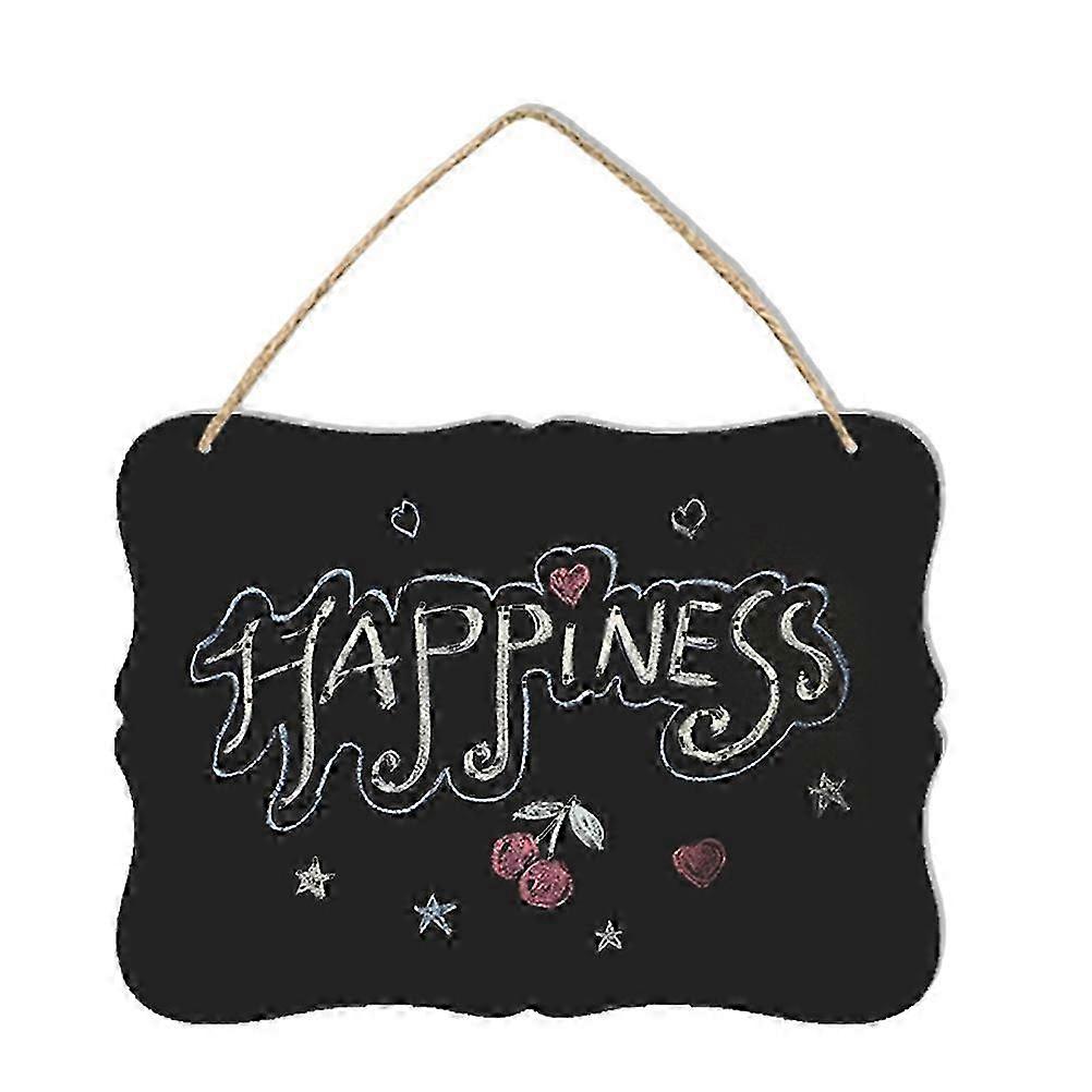 Chalkboard Sign, Double-Sided Erasable Message Board Blackboard Wall Decor with Hanging String