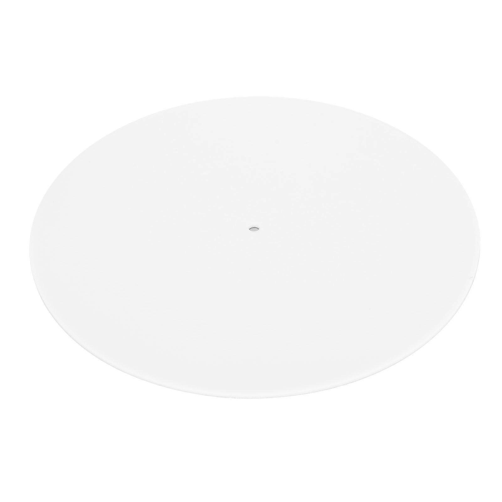 Turntable Mat Reduce Static Dust Noise Replacement Acrylic Record Platter Slipmat for 12 Inch Record Player Bright White