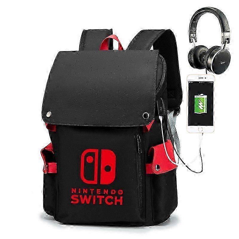 Playstation PS4 canvas ryggsäck barns resväska Skolväska usb laddning axelväska tonåringar laptop väska ryggsäckar