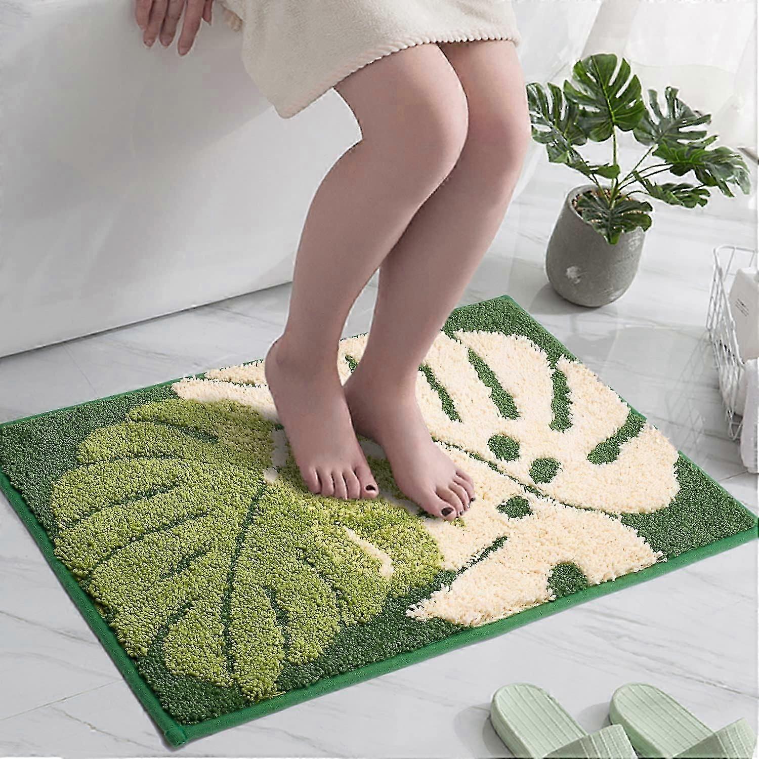Bathroom Rugs, Non-Slip Soft Microfiber , Extra Soft Water Absorbent Machine Washa GHL
