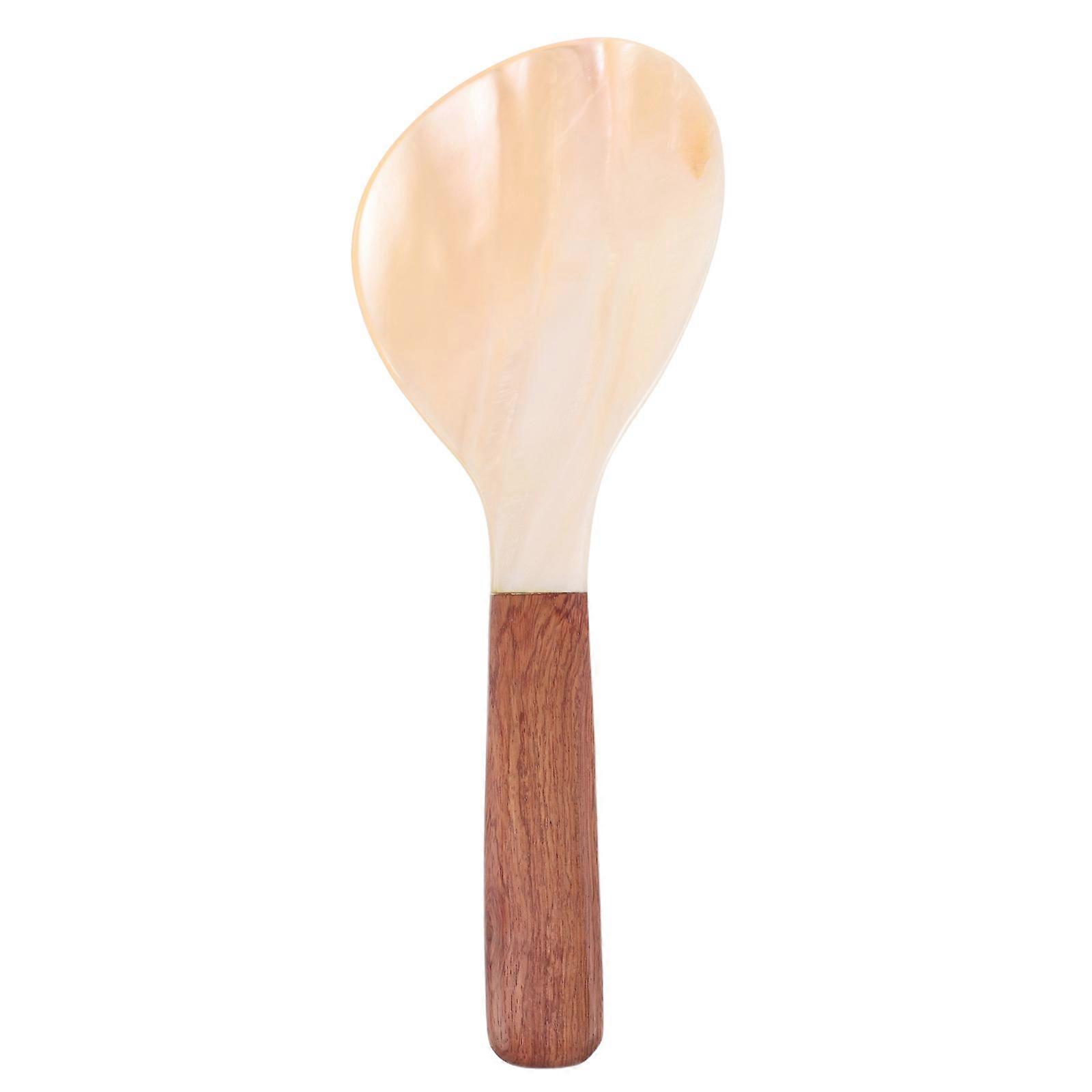 Wooden Rice Paddle Spoon for Serving 4Pcs Nonstick Rice Cooker Scoopers