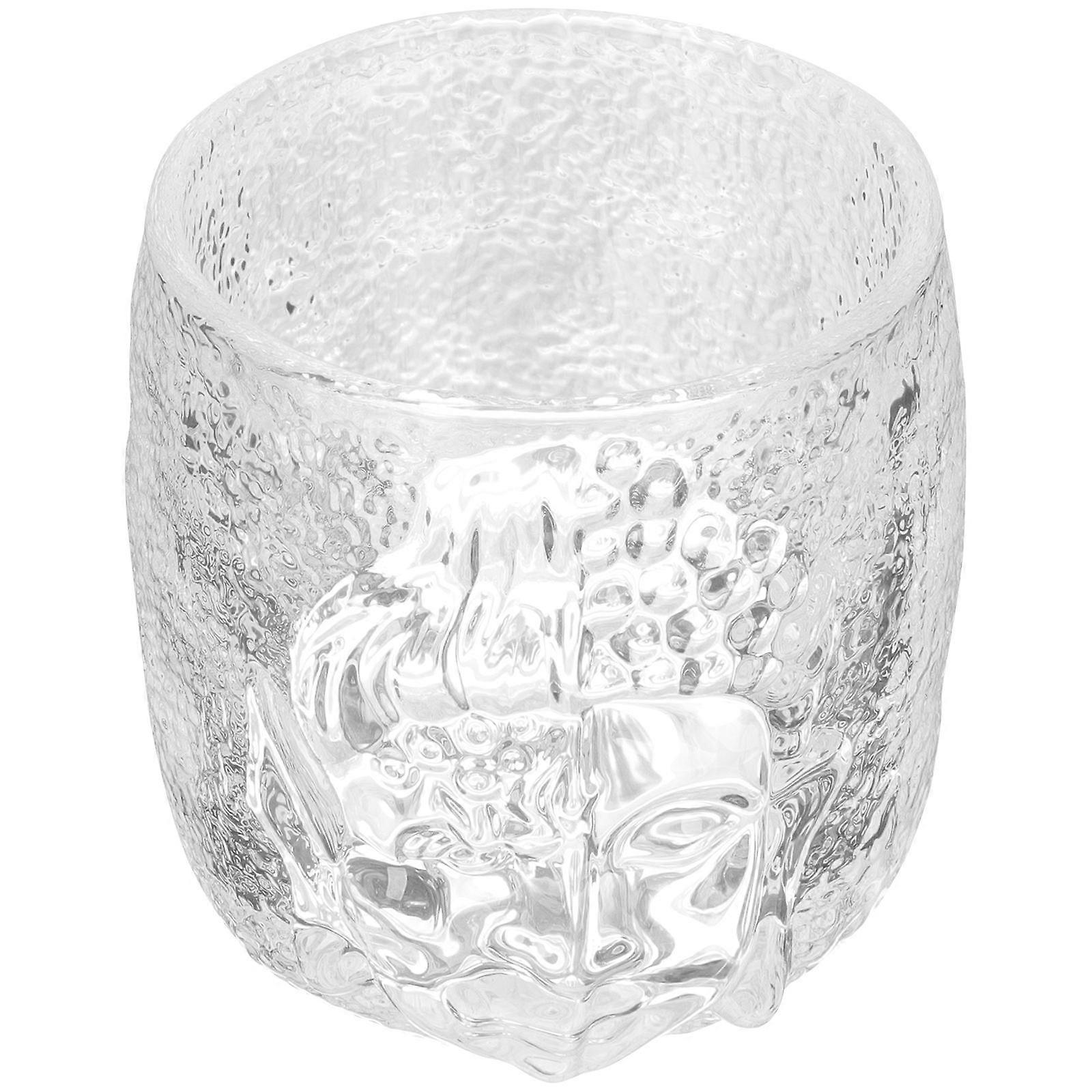 Clear Drinking Cups Borosilicate Glass Cup For Beverages Adults Design 1Pack