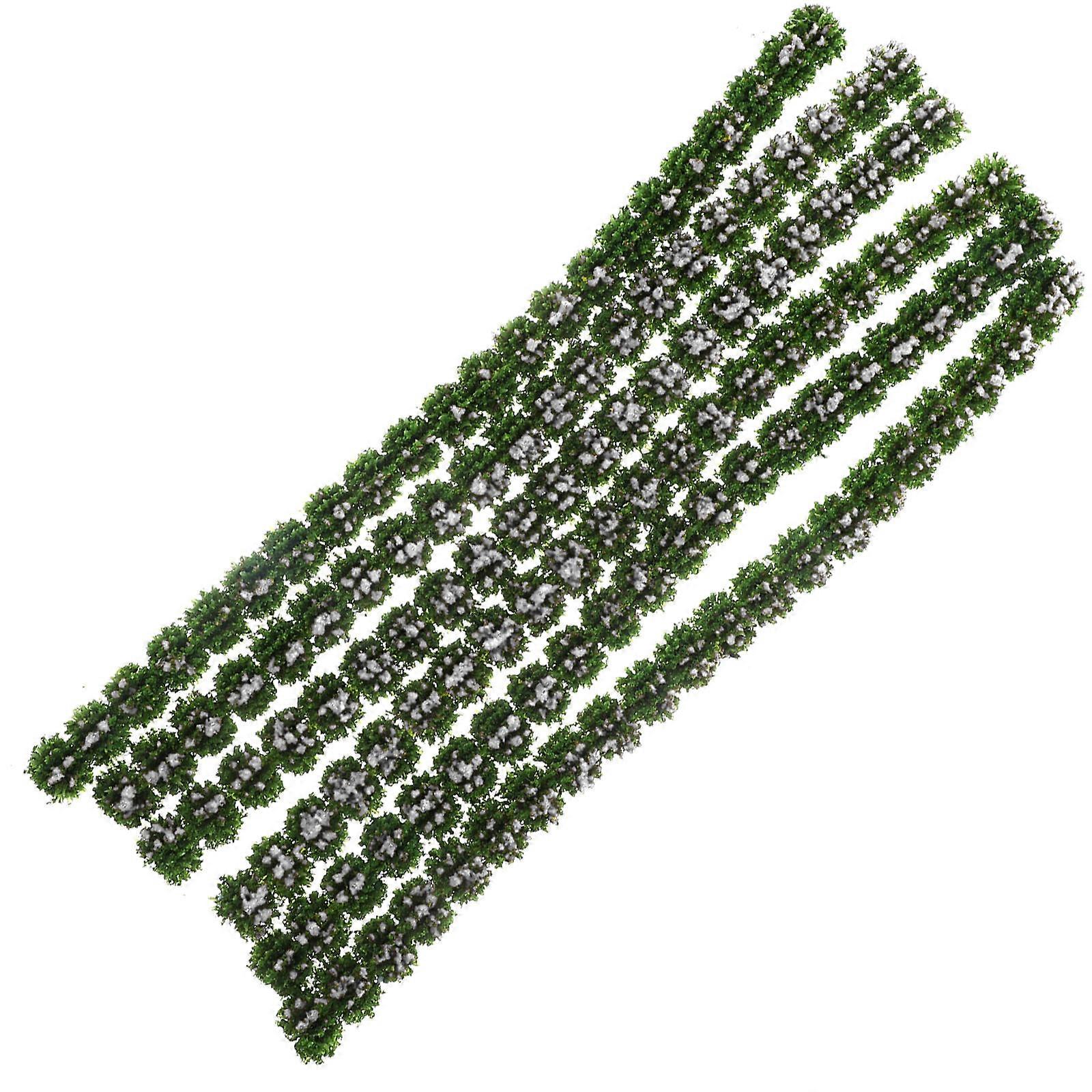 Miniature Strip 18 Pcs Landscaping Shrub Models Realistic Decoration Suitable For Mini DIY Scenery and Model Train