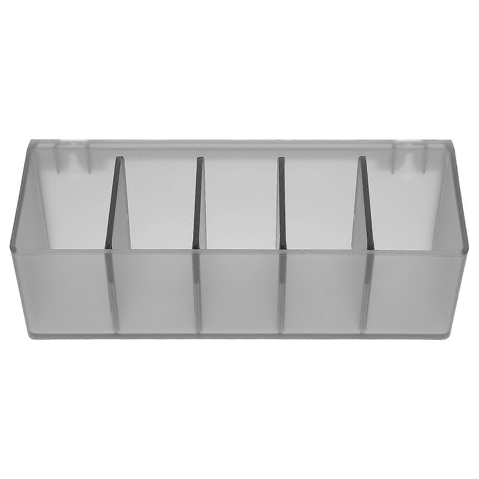Acrylic Cosmetic Organizer for Vanity Use with 5 Compartments 5Pcs Set