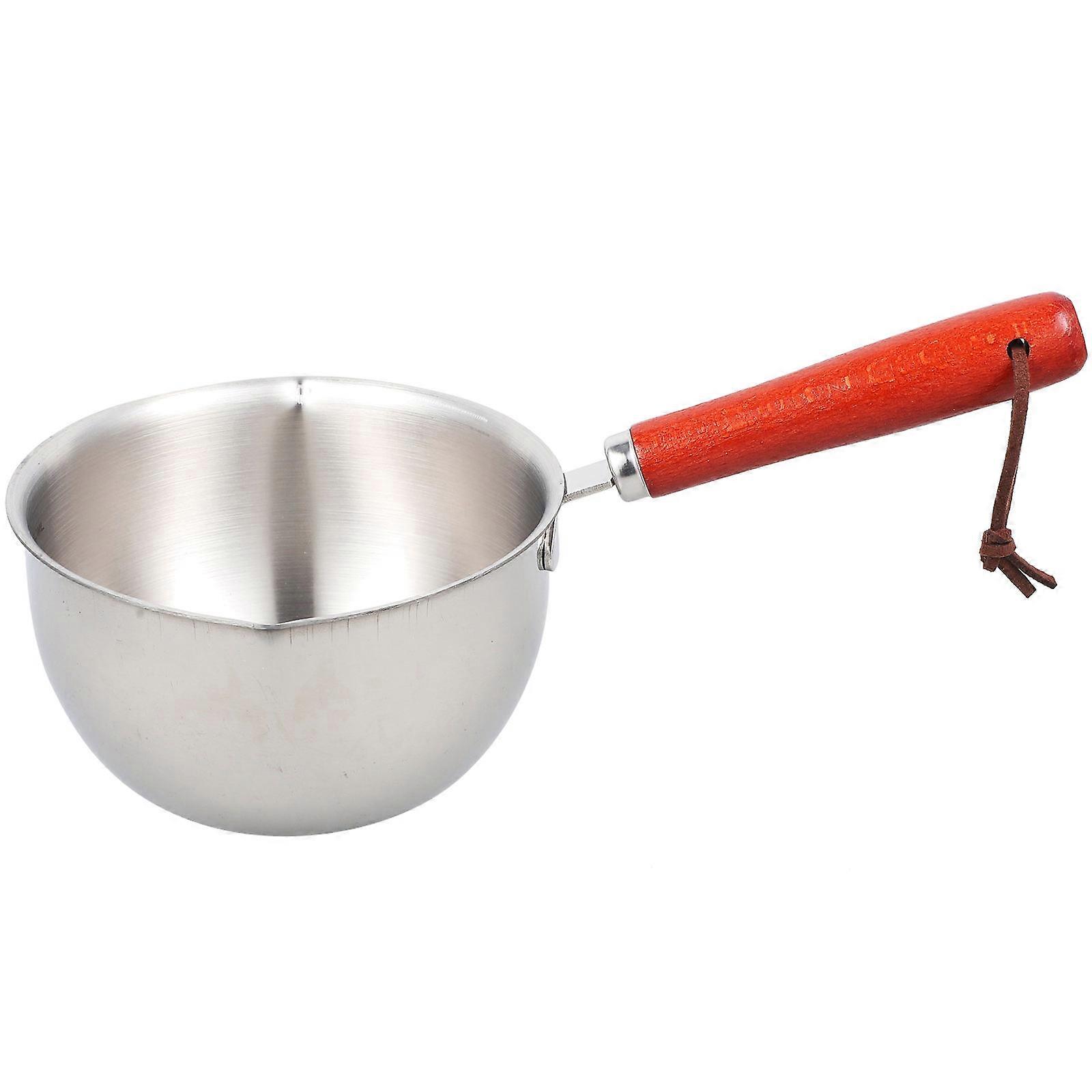 Dual Pour Spouts Small Oil Pot Round Cookware For Home Users 2Pcs