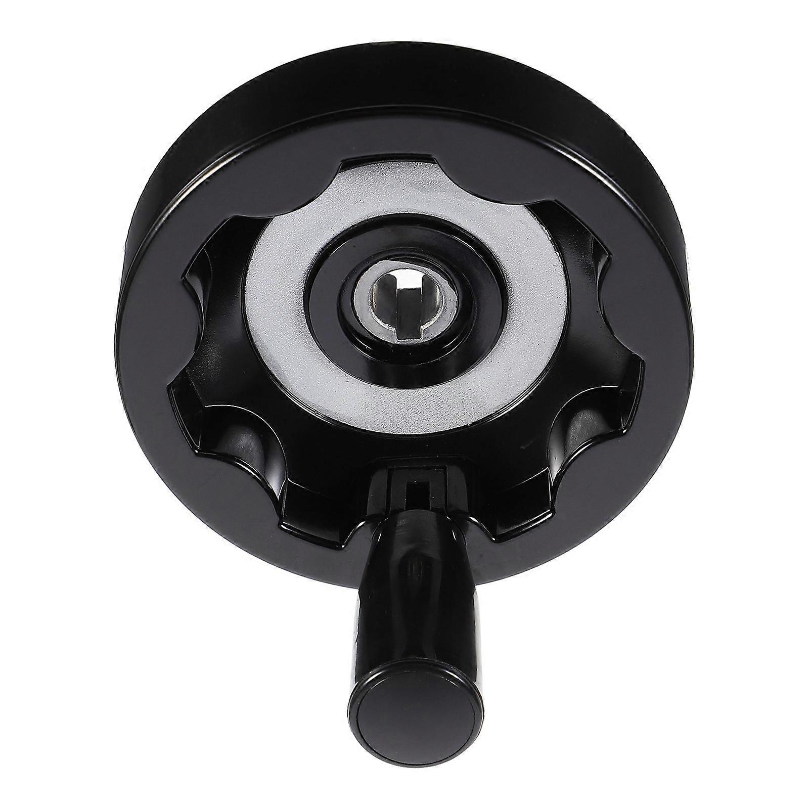 Hand Wheel Bakelite Folding Hand Wheel for Machine Use 1Pcs Black