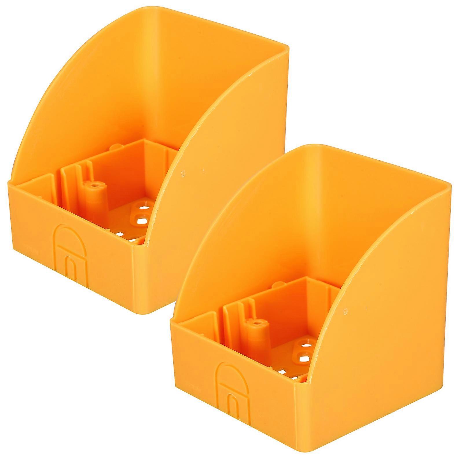 Yellow Outdoor Charging Post Waterproof Cover for Electric Socket 8Pcs