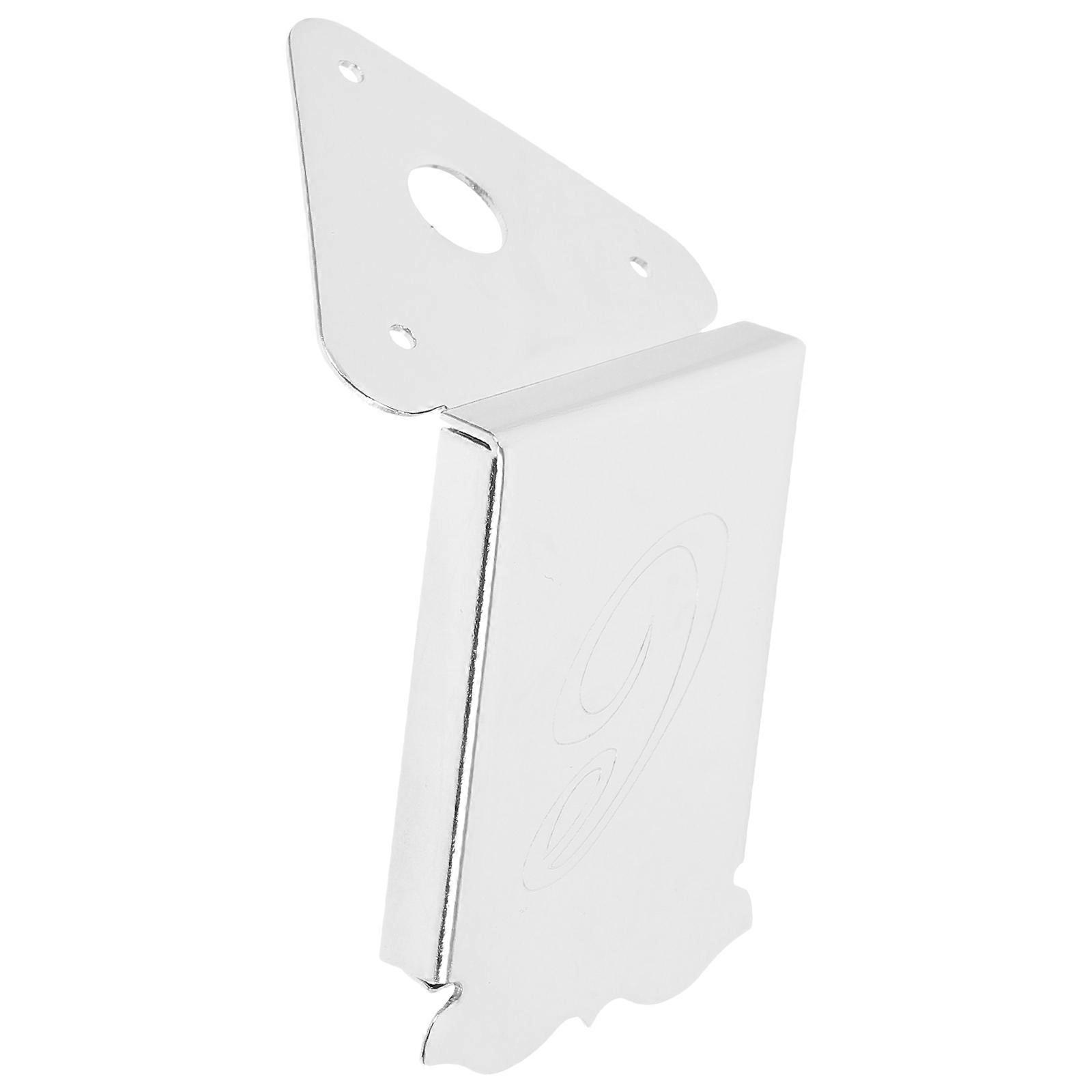 Silver Metal Mandolin Bridge Tailpiece for Musical Replacement 2Pcs