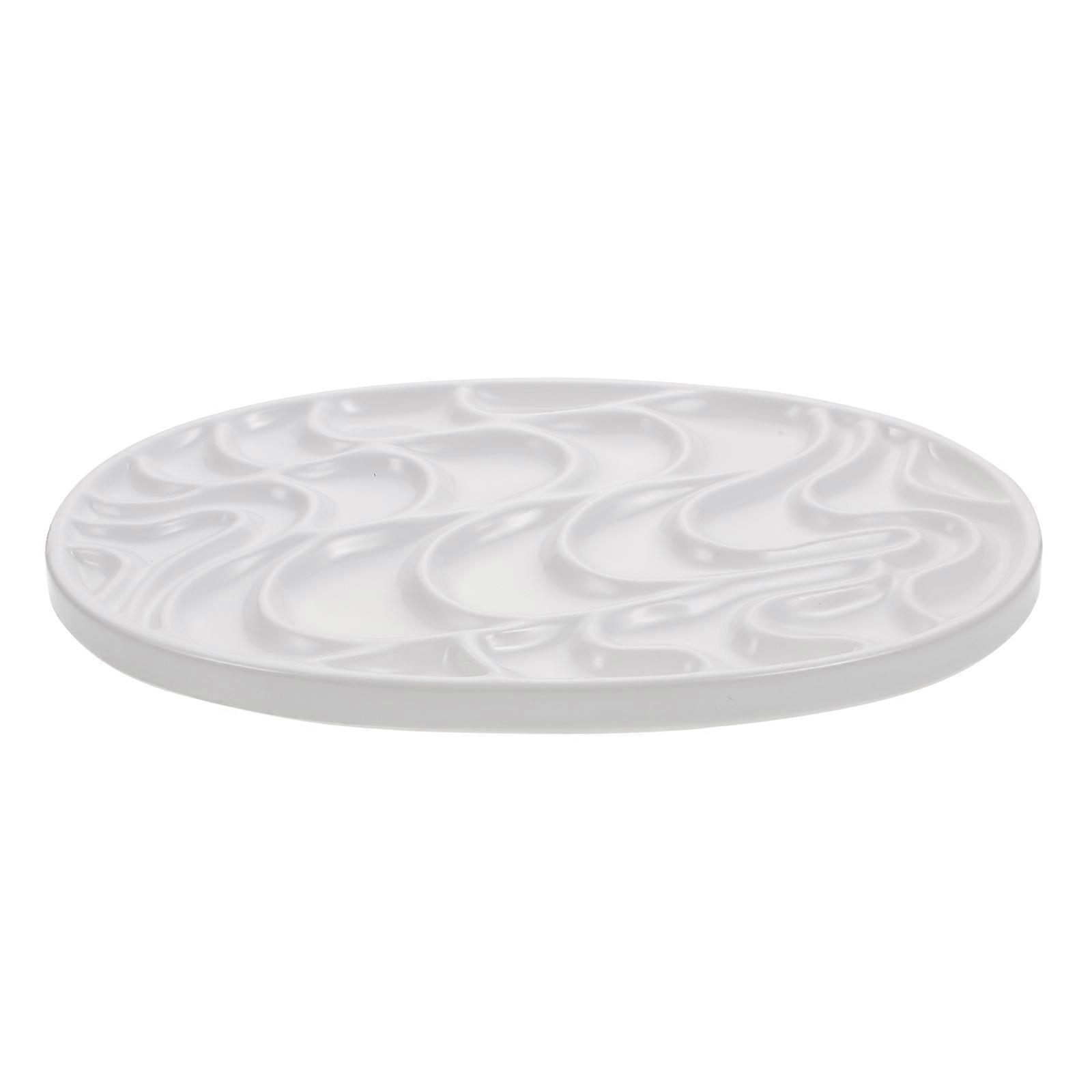 Pigment Board Paint Tray for Drawing Use 2Pcs White Painting Set