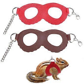 2PCS Small Pet Outdoor Walking Harness Vest and Leash Set with Decor for Kitten Accessory