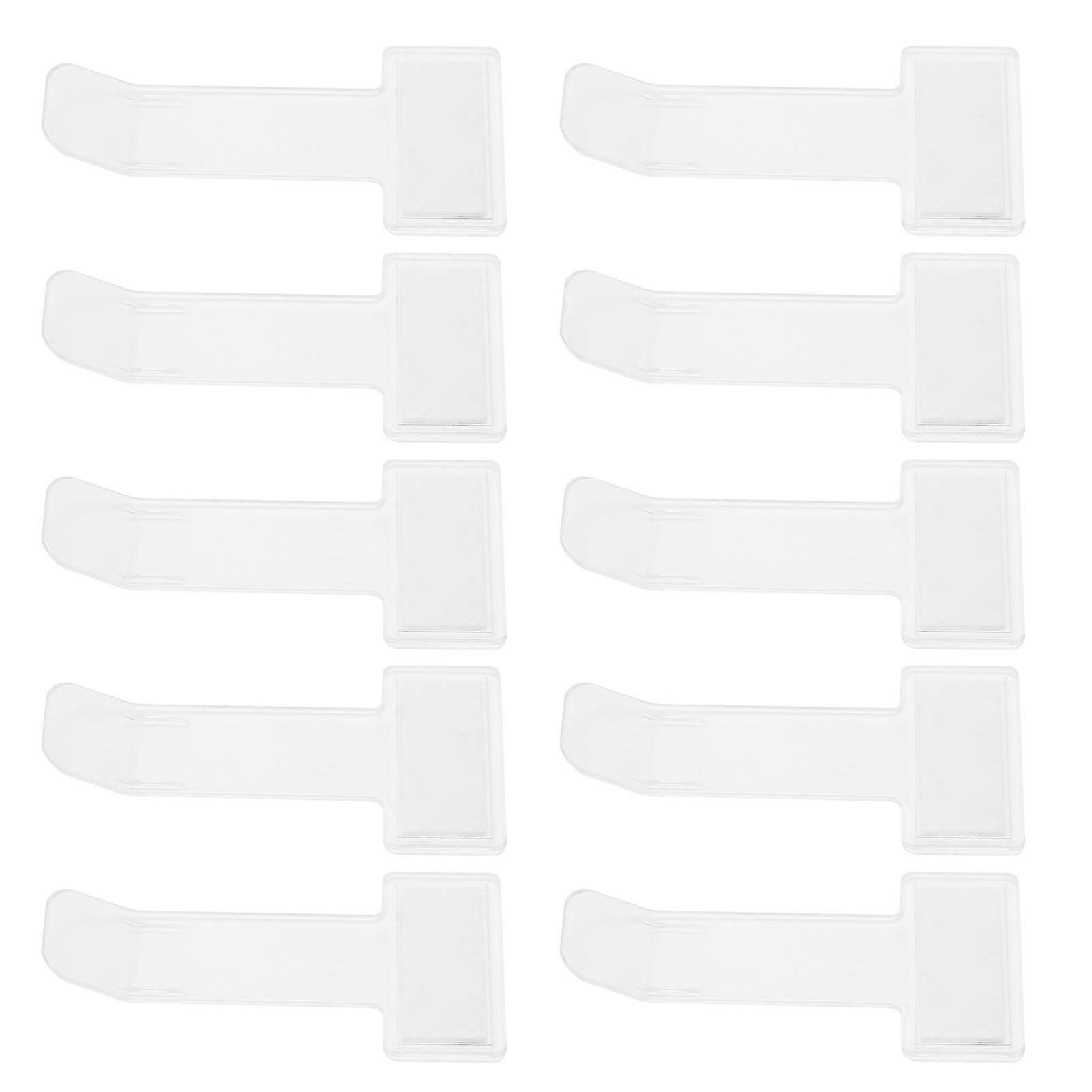 10Pcs Car Parking Permit Ticket Clip Transparent Invoice Ticket Folder Windscreen Folder Sticker