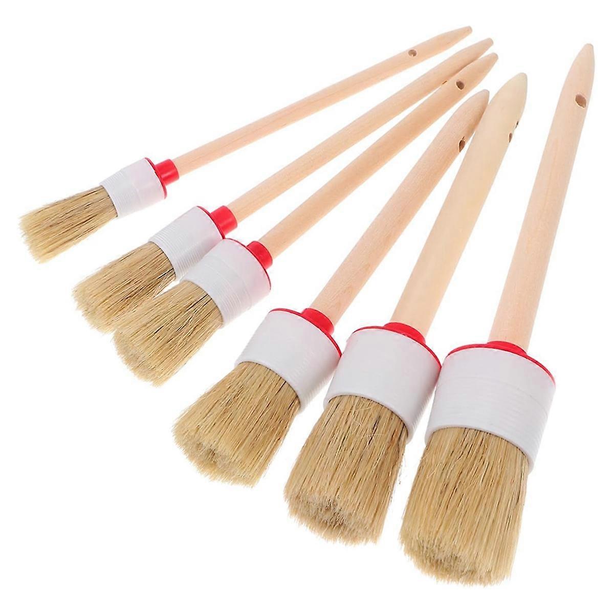 6PCS Paint Brush Shower Cleaner Brush Electric Interior Angled Paint