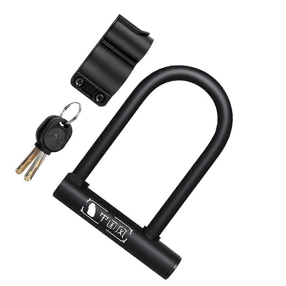 Bike U Lock Keys Unlocking 2Pcs Heavy Duty Lock for Road Mountain Use