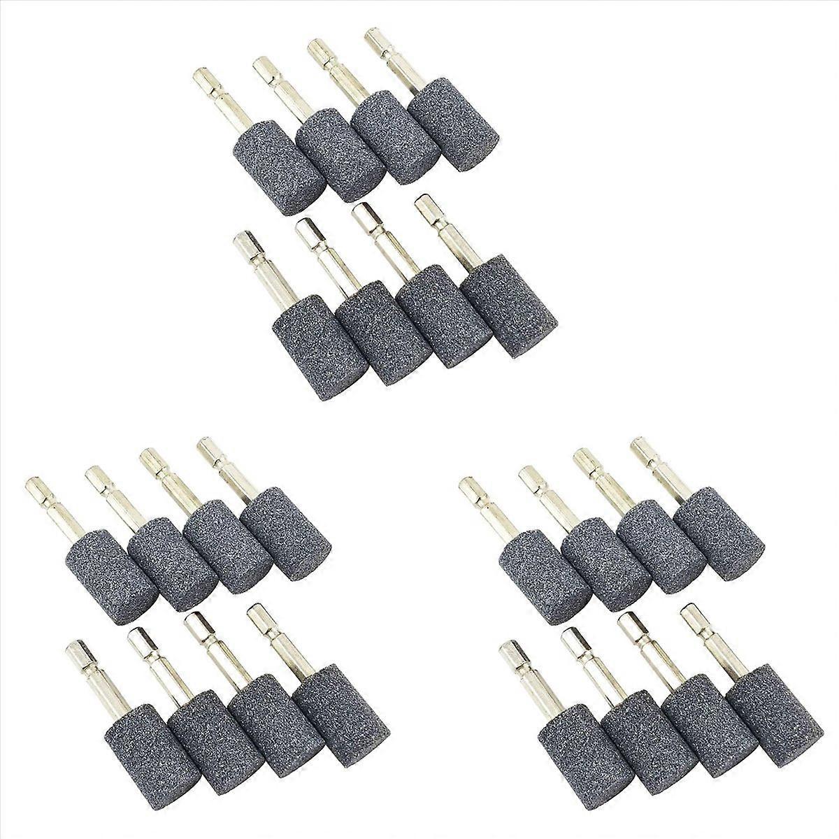 8 Pcs Shape Grinding Stone - 1/4inch Hex Shank Abrasive Stone Mounted Grinding Point for Rotary Tool