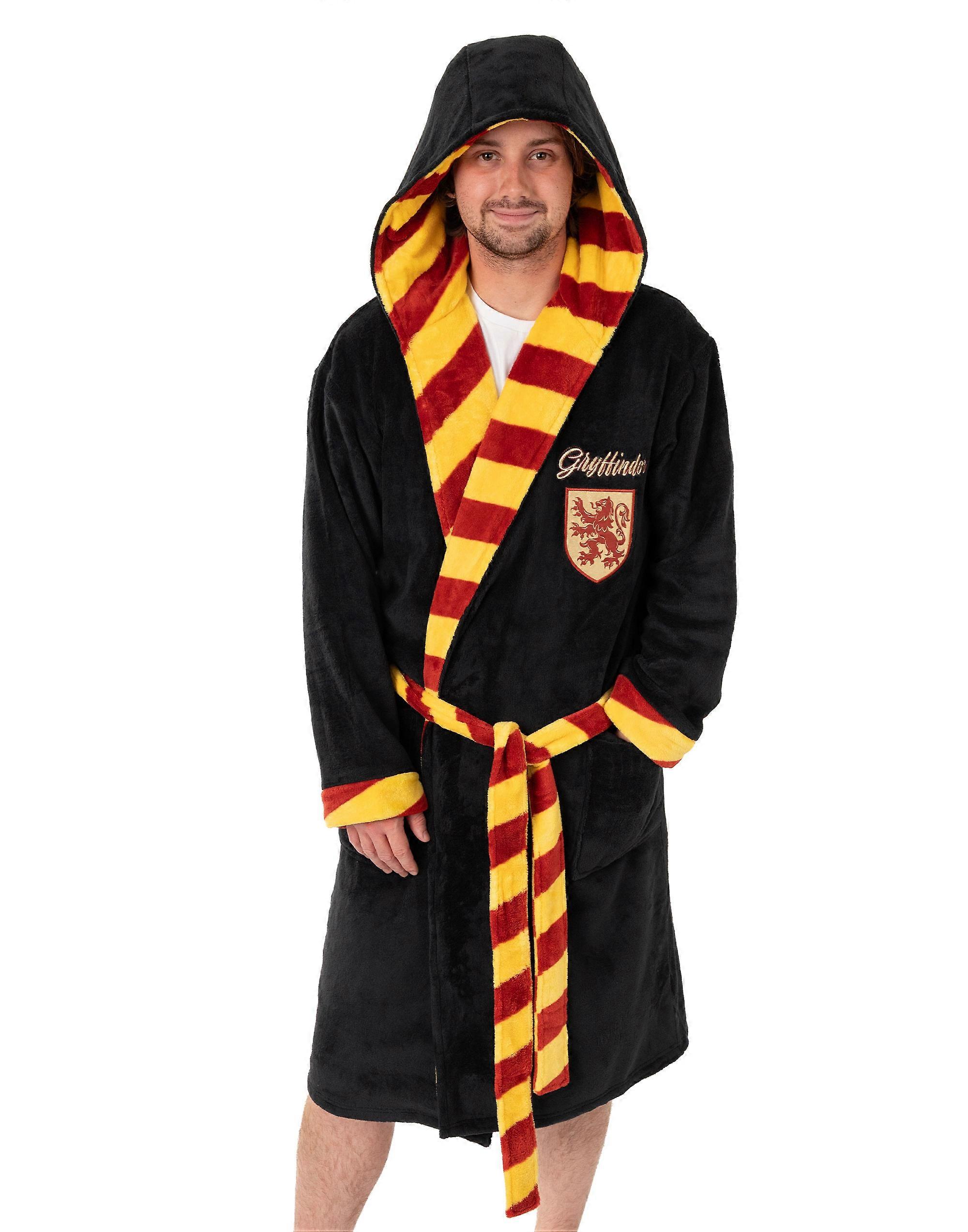 Unisex župan s kapucí Harry Potter, černý, Nebelvír
