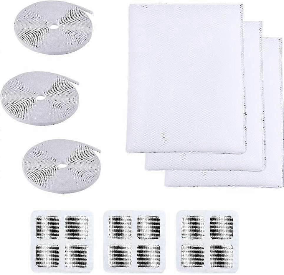 Mosquito Nets For Window,mosquito Netting,3pcs 150cm X 200cm Insect Protection (white)