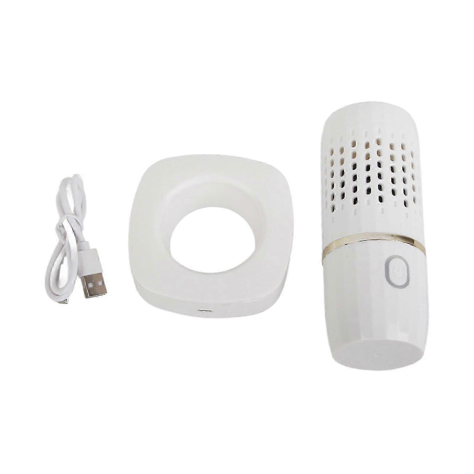 Vegetable Washing Machine Multifunction Wireless USB Charging Auto Capsule Fruit Purifier for Kitchen White