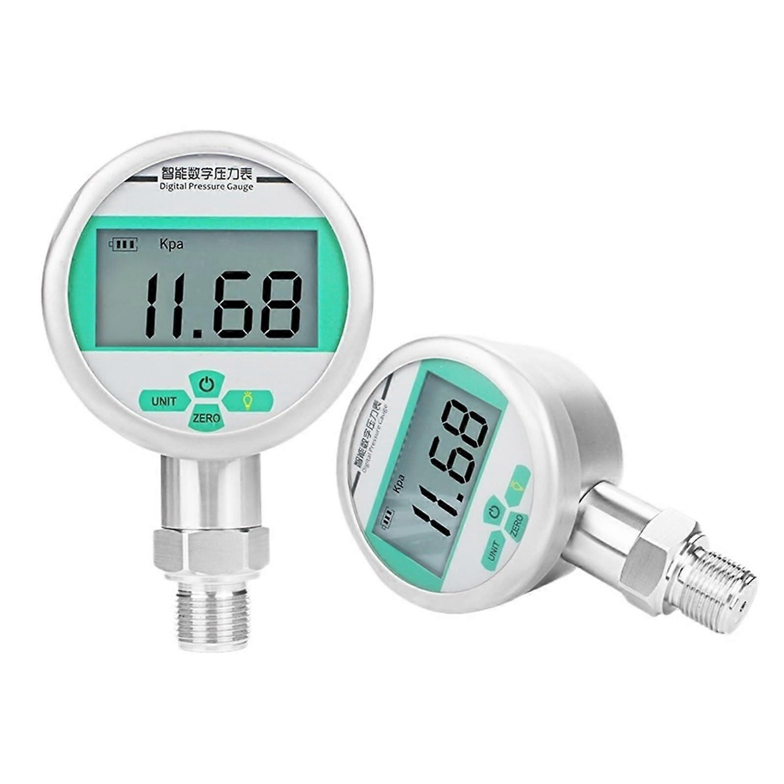 Pressure Gauge Digital Display 0100 MPa 100 Mm Dial G1/4 NPT12  Pressure Manometer